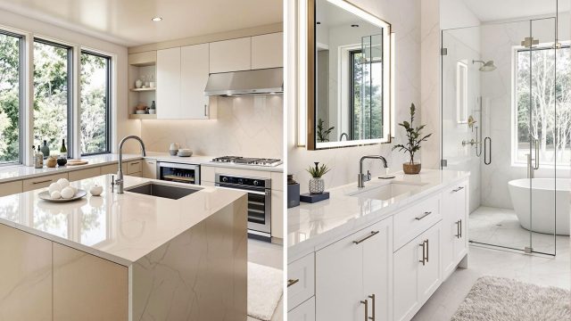 Elevate Your Home's Kitchen or Bathroom Aesthetics with Beautiful Countertops